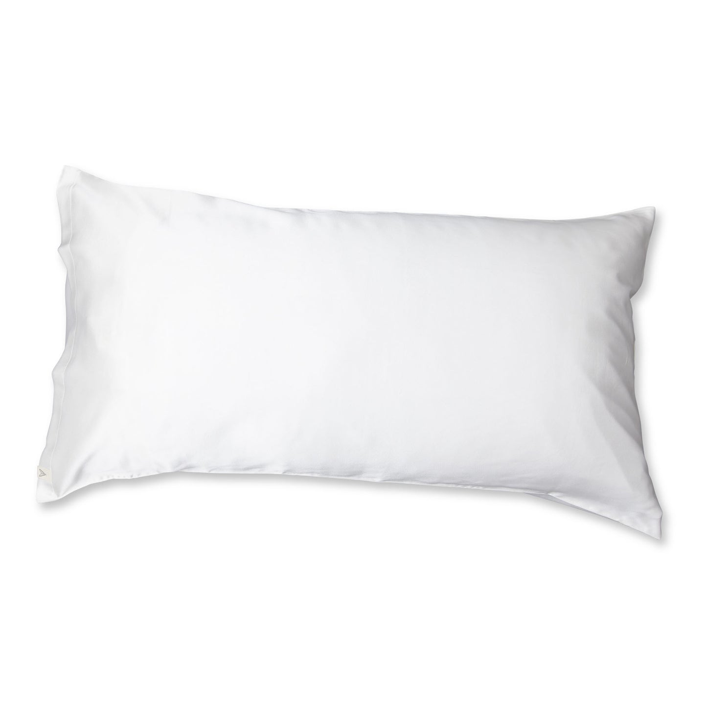 White ethical peace silk pillowcase, king size